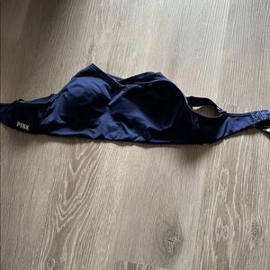 PINK Victoria's Secret Women's Navy Swim Top